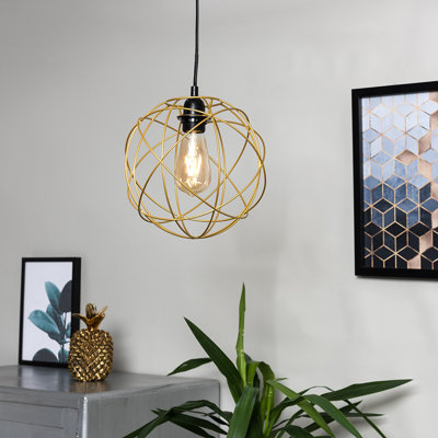 Rutherford 25cm Metal Sphere Pendant Shade