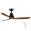 Ventilateur de plafond noir 52 pouces avec lumière DEL-71040916-71040922