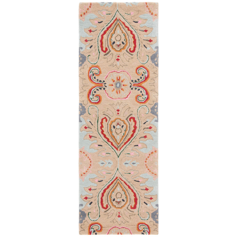 Abruzzino Hand Tufted Wool Ikat Rug, Runner 2'3" x 7'