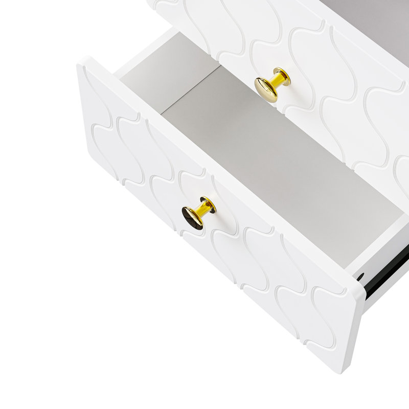 Jakayla 39.5cm W Manufactured Wood Bedside Table
