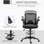Chaise de bureau en filet Lunseth