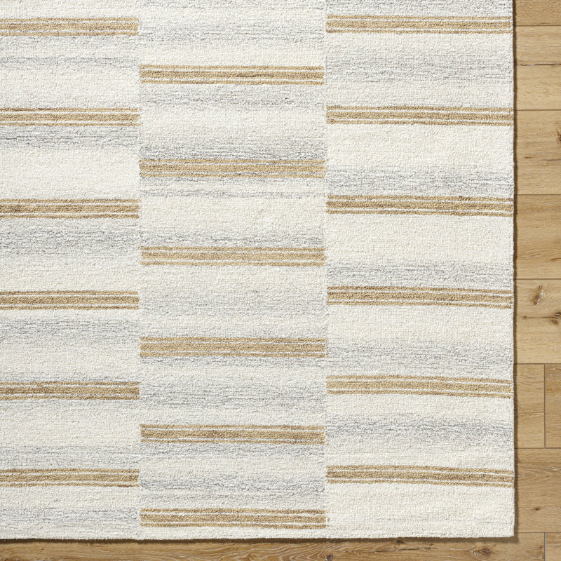 Abdalmalik Hand Tufted Wool Indoor Rug, Rectangle 2' x 3'