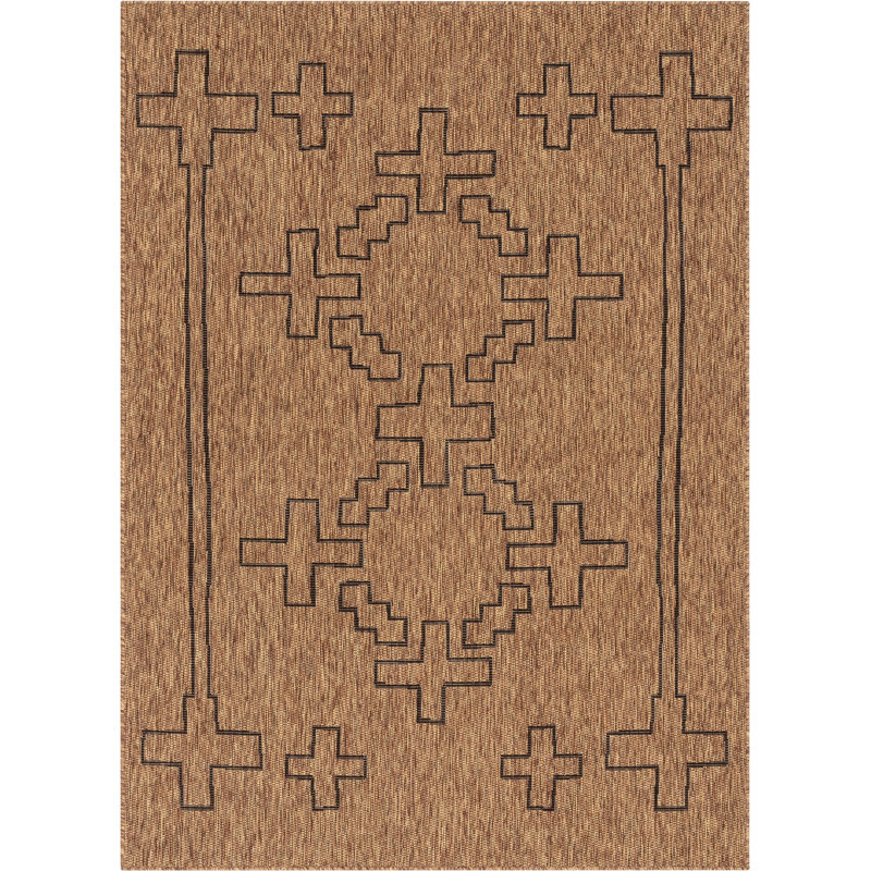 Milo Outdoor & Indoor Beige/Brown Rug, Rectangle 120 x 160cm