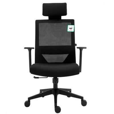 Biddings Polyester Blend Office Chair with Headrest