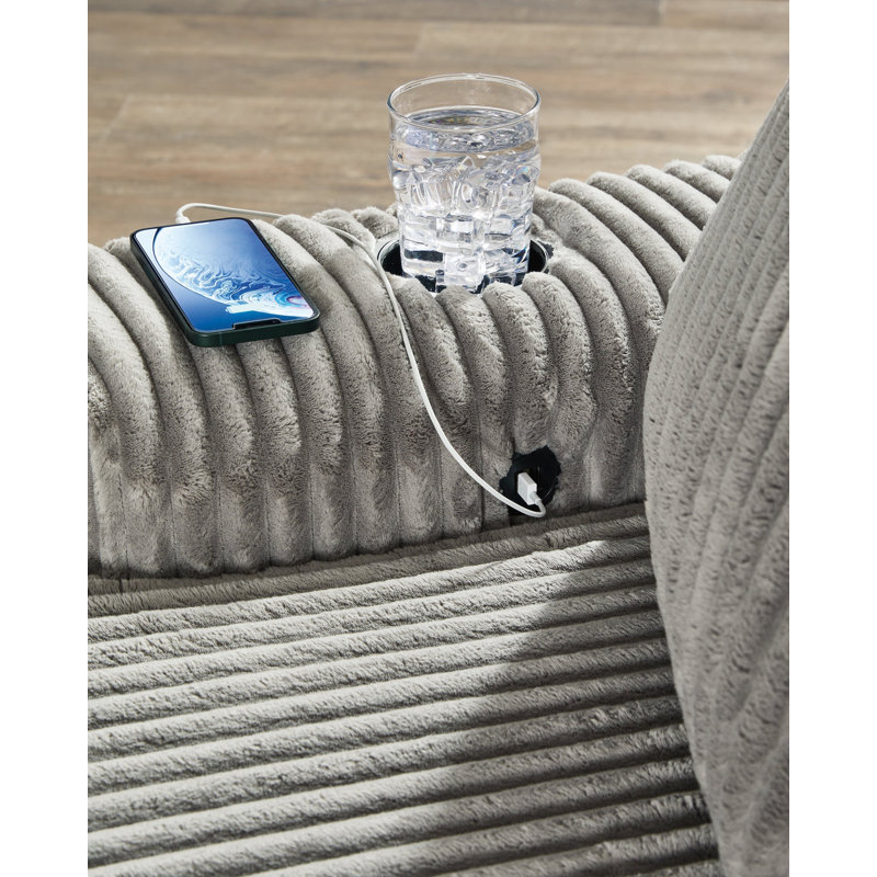 Canapé modulaire Lindf Fog 5pc RAF, Oui