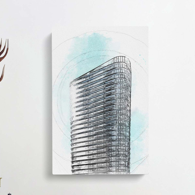 Sketching the Architecture Vol.24 - Wrapped Canvas Drawing - Wrapped Canvas, 76cm H x 50cm W x 3cm D