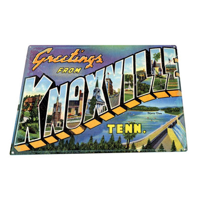 «Greetings From Knoxville» sur impression métallique