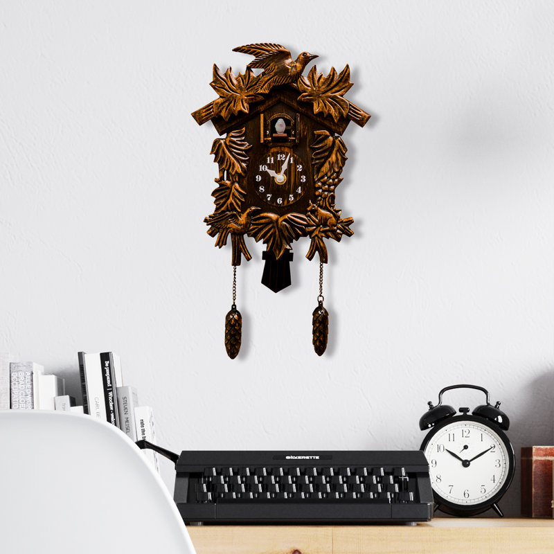 Horloge murale 7,87 po Pinkerton, Brun