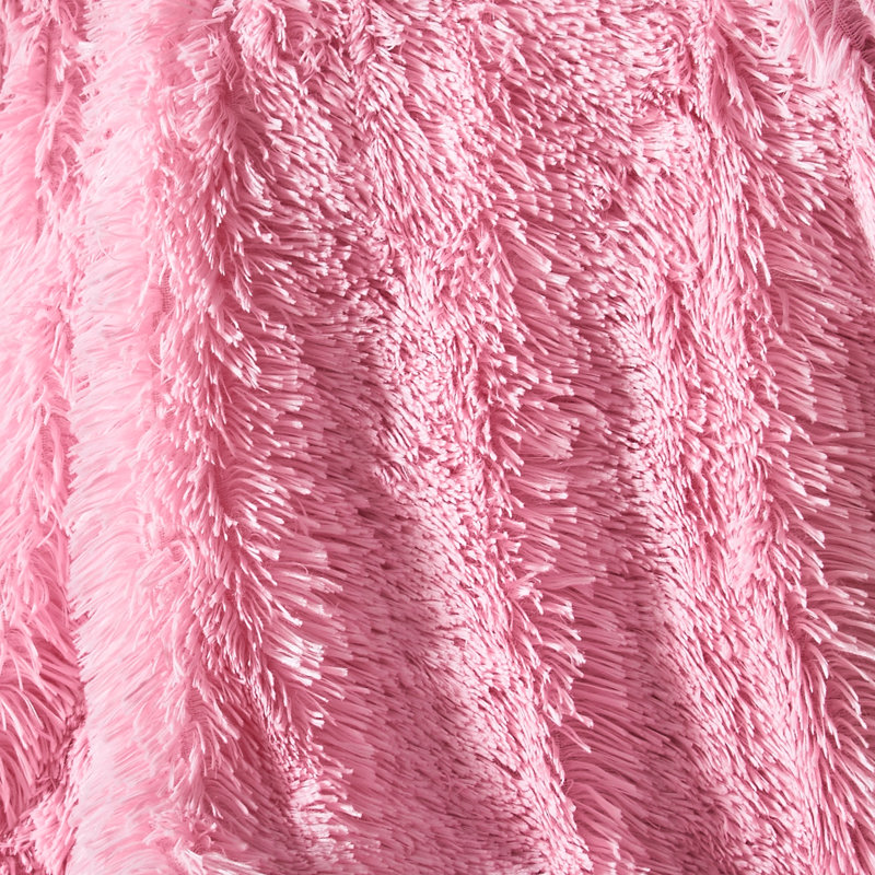 Cuddly Faux Fur 150x200cm Throw, Candy