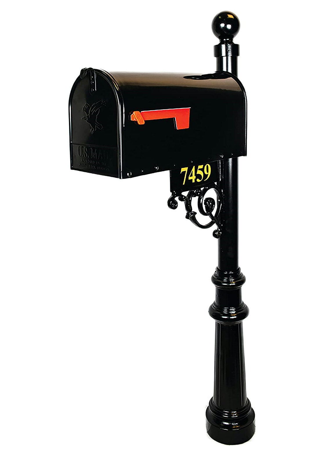 Addresses of Distinction Personalized Mailbox with Post and Number