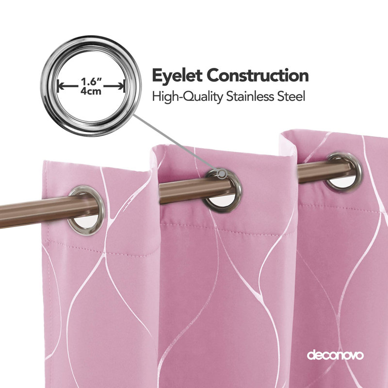 Clefa Blackout Curtain Pair, 55cm Width x 180cm Drop
