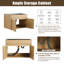 Meuble-lavabo simple 28 po avec comptoir en acier inoxydable 28 po