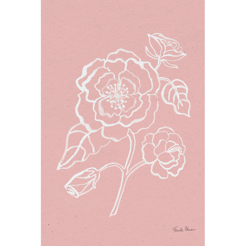 Joyful Peonies IV Pink by Farida Zaman - Wrapped Canvas Painting, 122cm H x 81cm W