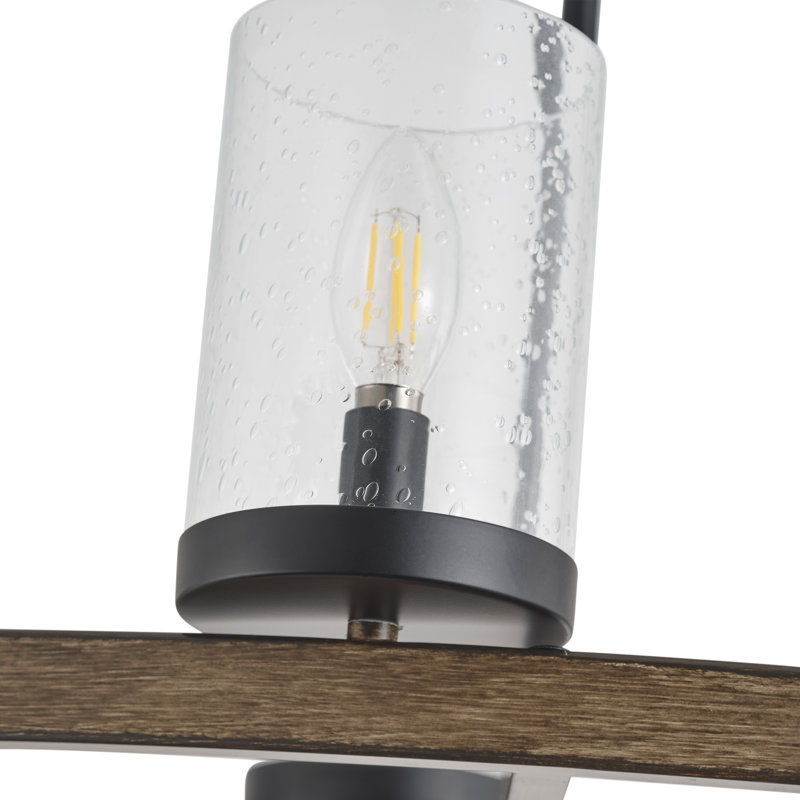 Ashveer 6 - Light Wagon Wheel Chandelier