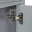 Meuble-lavabo de 20 po avec lavabo en céramique, portes à fermeture douce et tablettes réglables-1285481610-1285481605