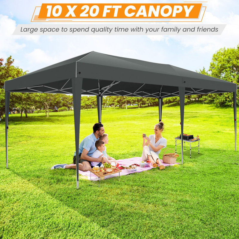 3m x 2m Metal Vault Canopy, Grey