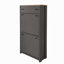 Ensemble d'armoire à chaussures mince avec 4 tiroirs rabattables, solution de rangement supérieure à motif de grain de bois avec panneau réglable, étagère à chaussures de style moderne avec tiroirs pour le couloir-695304253