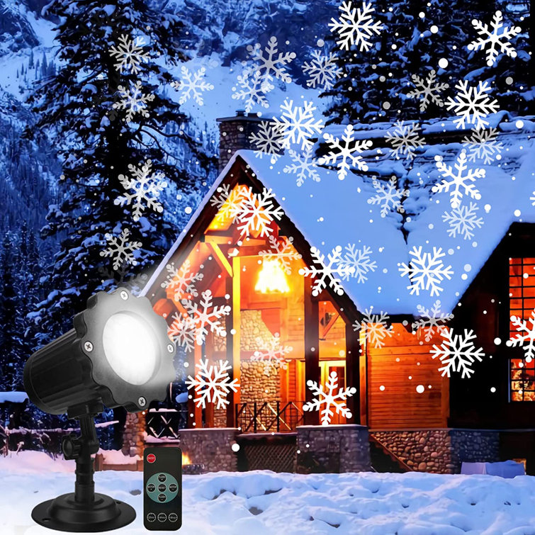 Christmas Snowfall Light Projector, LED Snow Lights with Remote Control  Holiday Light Rotation for Valentines Day Christmas Halloween Holiday Party