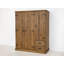 Dollard 3 Door Solid Wood Wardrobe-59687437