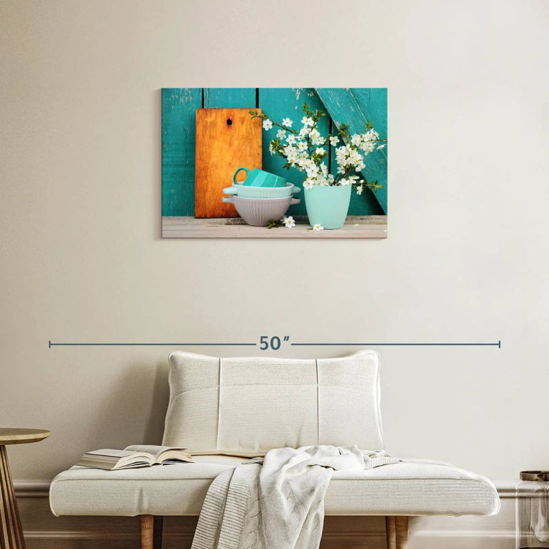 Bols et vase Senne Turquoise, H 20 po x l 30 po