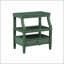 Table de chevet Newland Vintage Green avec tablettes spacieuses, tiroir et plateau coulissant