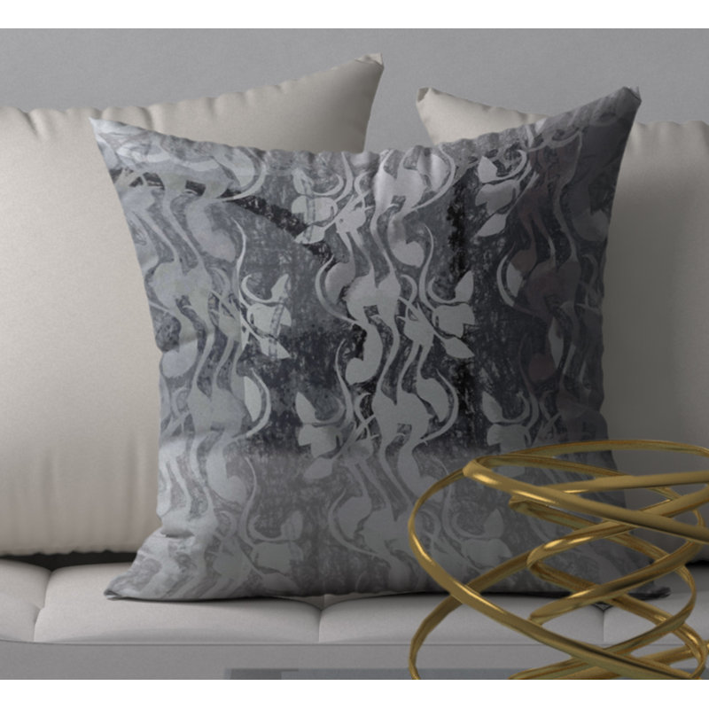 Abstract Reversible Throw Pillow, 24" x 24"