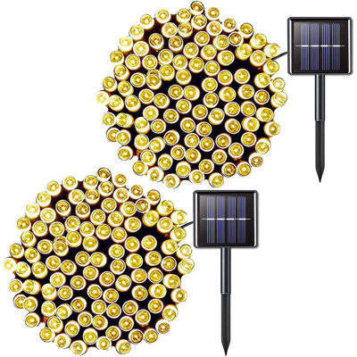 Devondra 42.7' LED Solar Powered 100 - Bulb String Lights