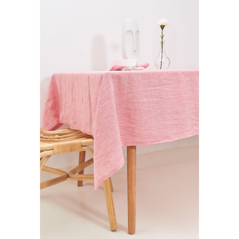Evlyn Tablecloth, Rouge Pink, 235cm W x 235cm L