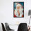 Père Noël secret, reproduction d'art sur toile tendue
