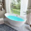 Baignoire autoportante en acrylique 71 po x 33 po-73719600