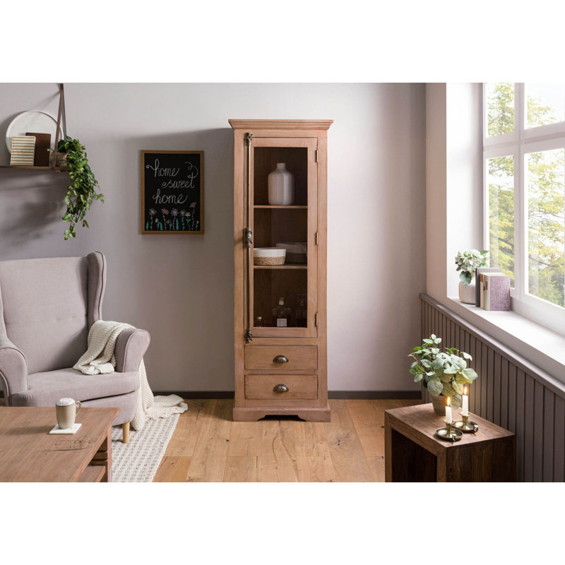 Toulouse Display Cabinet, Beige Oiled