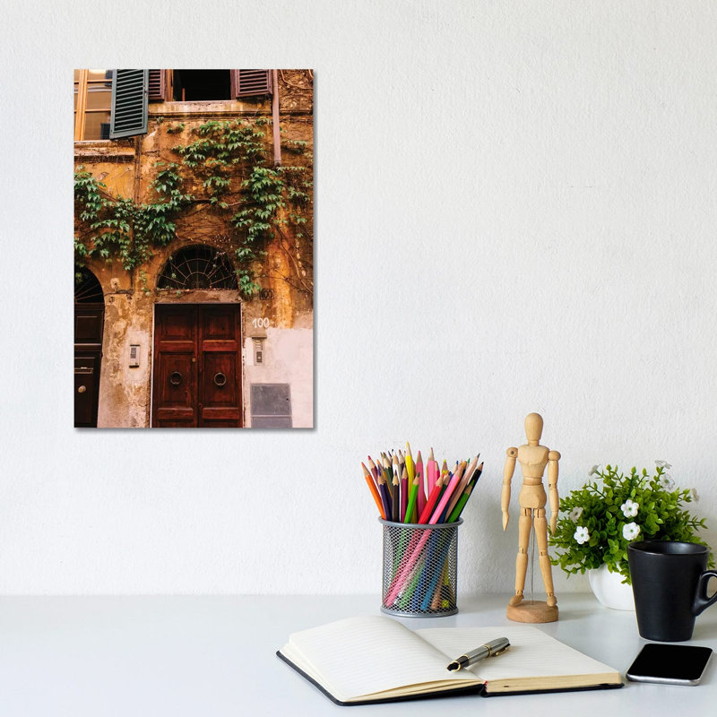 Roman Door XXI by Bethany Young - Print on Canvas, Wrapped Canvas, 30.48cm H x 20.32cm W x 1.91cm D