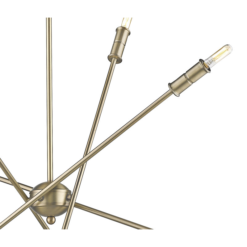 Lustre linéaire 8 lumières spoutnik modern Carballo