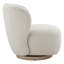 Fauteuil demi-tonneau pivotant rembourré Nanni-93494368