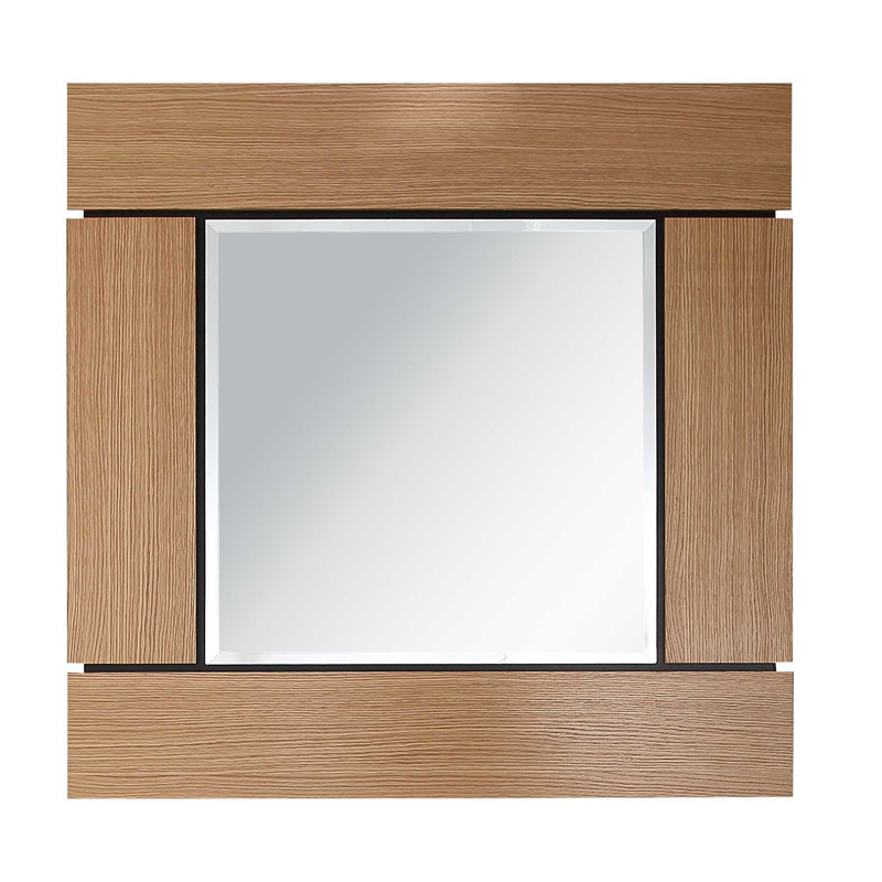 HomeRoots Solid Wood Square Mirror