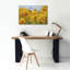 «Happy Hummingbird And Sunflowers» par Carrie Ann Grippo-Pike, art mural sur toile, 40 po x 26 po