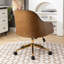 Chaise de bureau rembourrée en cuir véritable-1121318805