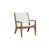 Blanc / acajou antique