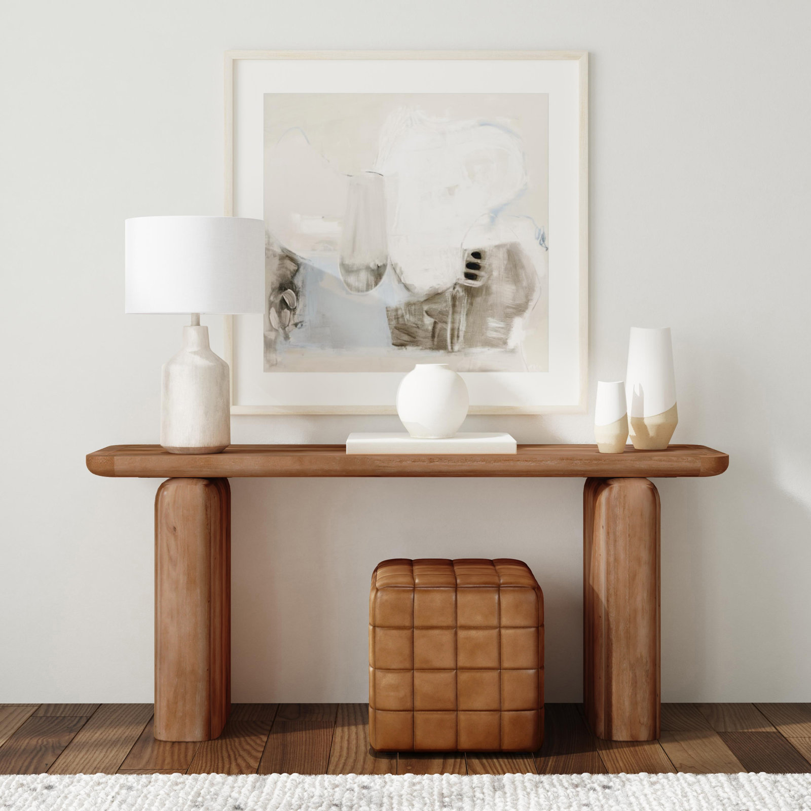Bergholt 68'' Solid Wood Console Table, Brown