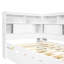 Lit de jour simple en bois avec tablettes de rangement-1959399998