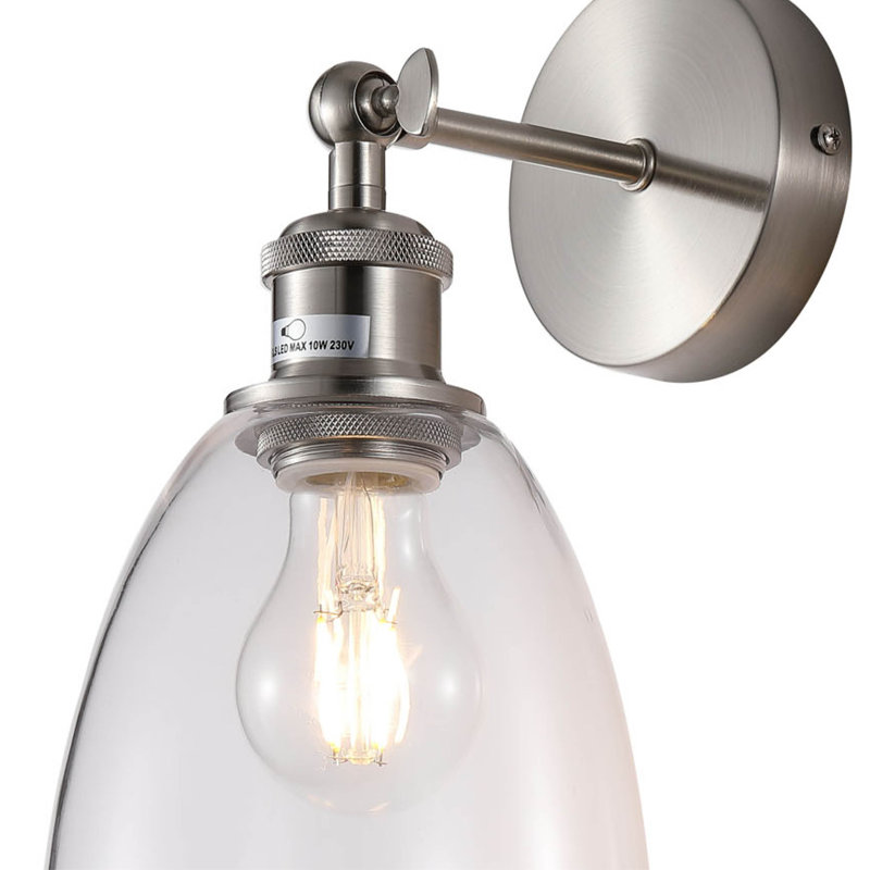 Aluminium Candle Wall Light