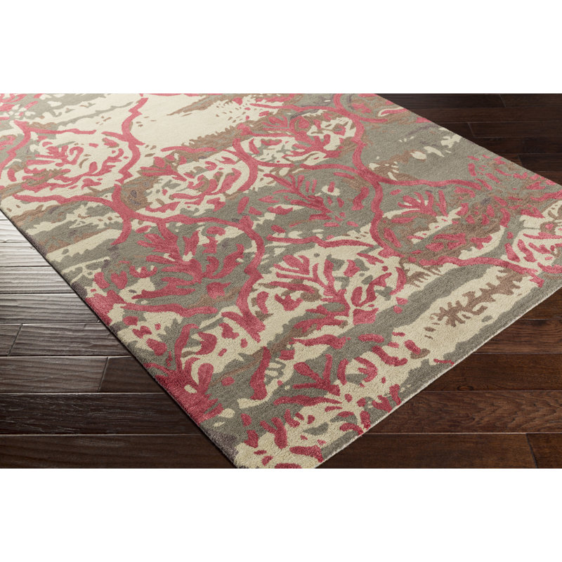 Dilorenzo Damask Indoor Rug, Rectangle 9' x 13'