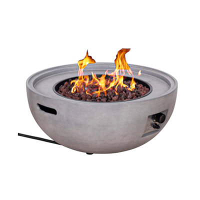 Four Seasons Courtyard 50,000 BTU Round Outdoor Column Portable Gas Fire Pit