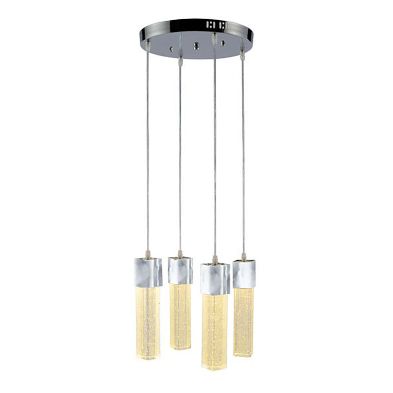 Pagan 4 - Light Chrome LED Cluster Pendant