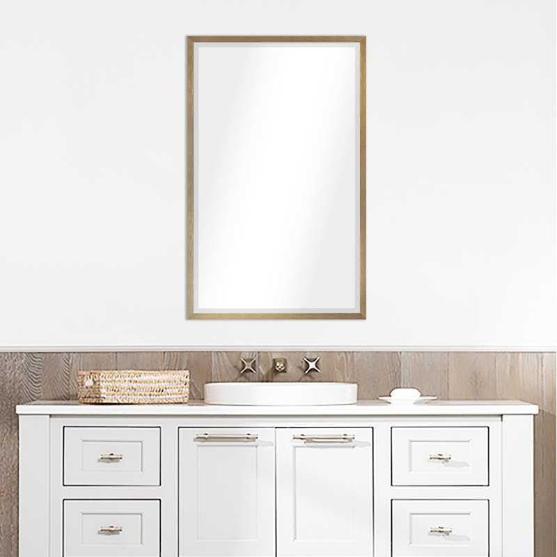 Derosier Metal Flat Mirror, 65.63" H x 30.63" W