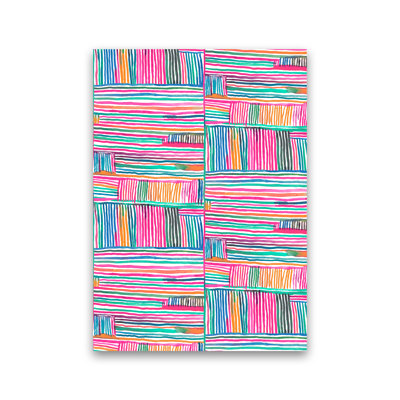 Watercolor Linear Meditation Pink - Print