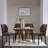 Raffertie 19.6" H PU Leather Upholstered Modern Dining Chairs With Black Metal Frame and Checker-Shaped Backerst-679365329-690409911