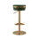 Swivel Upholstered Faux Leather Adjustable Height Counter Stool with Stainless Steel Frame