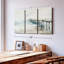 «Idyllic Coastal Jetty», 3 pièces sur toile-98563082