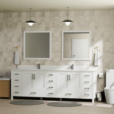 Ensemble de meuble-lavabo double 84 po Jacques